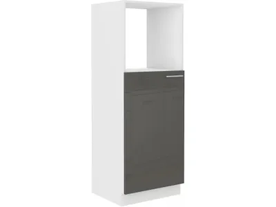Produktbild von Schrank für Einbaubacköfen LAJLA – Breite 60 cm, Grau/Weiß