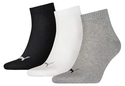 Obrázok produktu pre Puma Quarter Socken 3-pack, viacfarebné, model 3.0: veľkosť 39-42