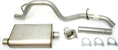 Zdjęcie produktu dla Sportowy układ wydechowy 4,0 l Turbo Weld z tłumikiem i końcówką rury wydechowej Jeep Wrangler TJ 00-06