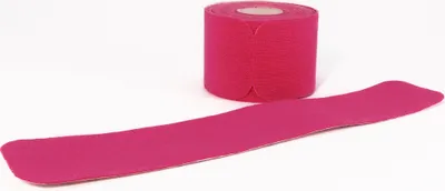 Produktbild von axion® PRECUT Kinesiotape pink, selbstklebend 25 x 5 cm, 20 vorgeschnittene Sport Tapes, wasserfeste Bandage