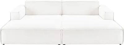 Produktbild von KAWOLA Big Sofa SAMU Feincord weiß