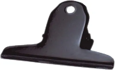 Produktbild von PolkaHome® Briefklem 75 mm schwarz, 10 Stück