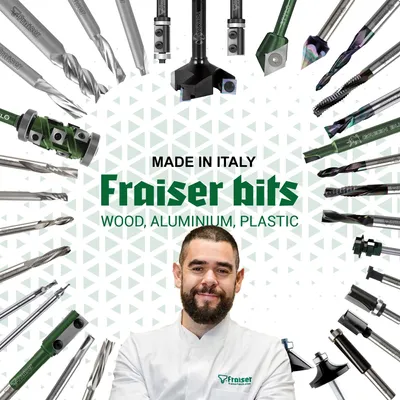 Immagine prodotto di Fresatrice a bordo superiore, 113 mm, per legno e laminato, ideale per la lavorazione precisa dei bordi
