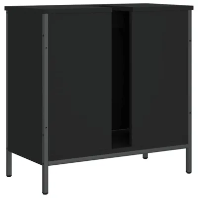 Immagine prodotto di vidaXL Mobiletto nero 60x30x60 cm Materiale a base di legno
