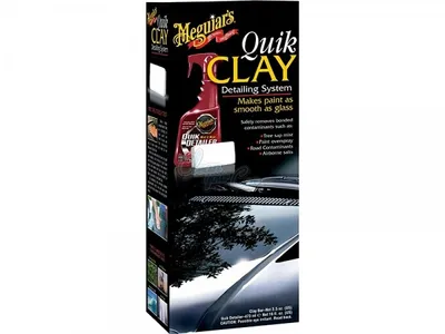 Produktbild von Meguiar's G1116EU Quik Clay Detailing System - Starter Kit Lackreinigungsset, 473ml + 80g
