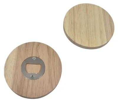 Immagine prodotto di Apribottiglie in legno rotondo, 9,5 cm