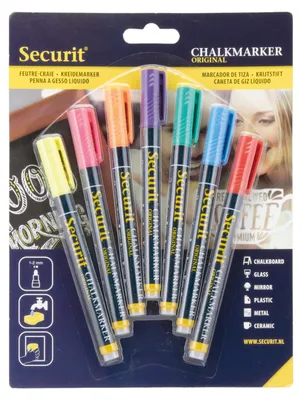 Produktbild von Securit Original SMA100, Blau, Grün, Orange, Pink, Rot, Violett, Gelb, 7 Stück(e)