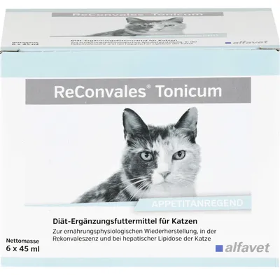 Produktbild von ReConvales Tonicum Katze 6 x 45 ml Aufbaunahrung Appetit Genesung Flüssignahrung