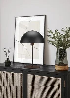 Produktbild von TRIO-Leuchten Tischleuchte NOLA DH 30x45 cm schwarz Tischlampe Klemmleuchte