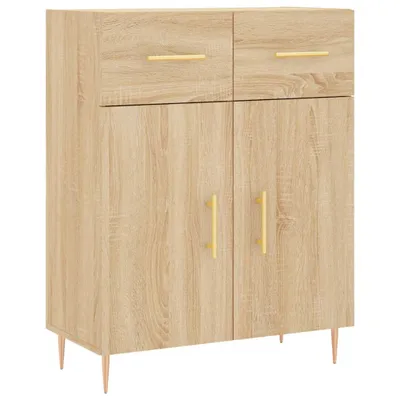 Image de Buffet chêne sonoma 69,5x34x90 cm bois d'ingénierie