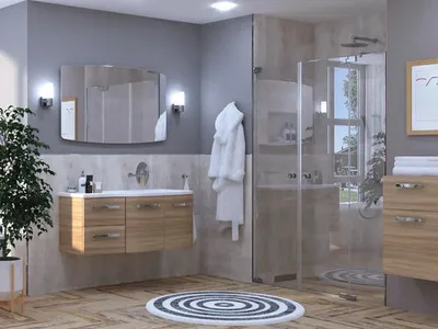 Produktbild von Jungborn Duschtür in Nische SETTE Pendeltür mit Festteil rechts 160 x 200 cm Profilfarbe chrom Klarglas mit schmutzabwei