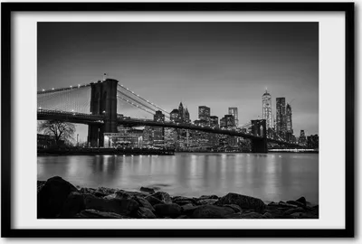 Produktbild von Bild 60x40 MDF-Rahmen, Wandkunst New York