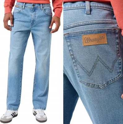 Obrázek produktu pro WRANGLER, pánské džíny, rovný střih, TEXAS, W36 L34, modré, džíny, baggy jeans, buggy