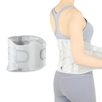 Produktbild von sunwoif Taillenstützgürtel mit 7 Stahlplatten, Doppelzugsystem & 360° Passform für Schmerzlinderung, aus atmungsaktivem Waben- und dünnem 3D-Gewebe, inkl. 3 Funktionspolster (Wärme, Magnet, Beutel)