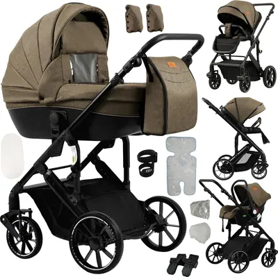Produktbild von Babyschale, kompaktes Design, leichtes Gewicht, 688-KHAKI