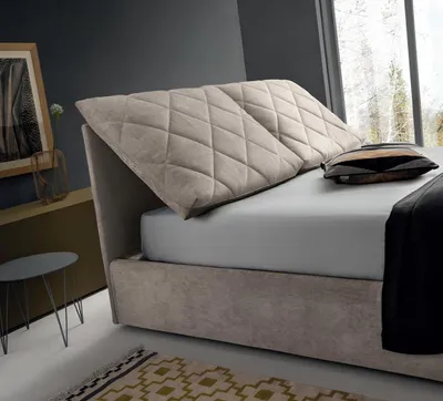 Obrázok produktu pre Dizajnová posteľ Tkanina Hotel Drevené postele Dvojlôžková izba moderné Taliansko