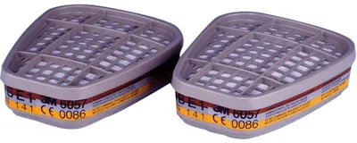 Produktbild von 3M 6057 Abe1 Filterpaar gegen saure Gase und organische Dämpfe