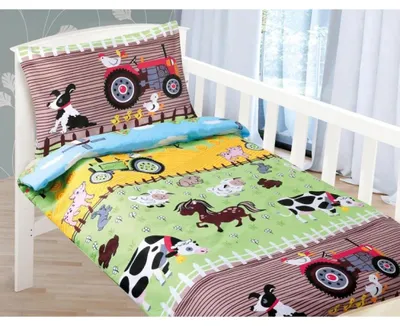 Immagine prodotto di Biancheria da letto in cotone per bambini - 90x135 cm. 45x60 - verde