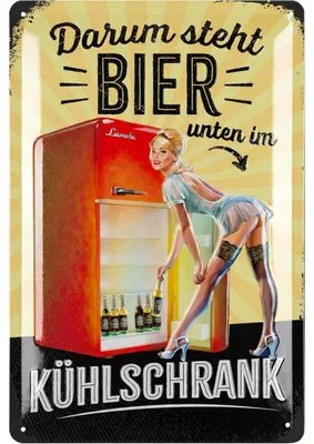 Produktbild von LANOLU Blechschilder retro Bier Bar Deko, Metallschilder mit Spruch für Partyraum, Küche, Bardeko, Cocktail Schild als Geschenk 20x30cm