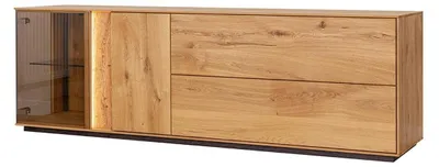 Produktbild von Brauner TV-Schrank Wohnzimmer TV-Ständer Designer LED-Sideboard Lowboard