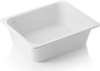 Zdjęcie produktu dla Pojemnik GN 1/2 GN 65 biały, 100 mm, biały, melamina