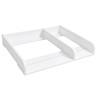 Produktbild von Wickelaufsatz Wickeltisch Kommode Weiß mit Ablage 80x70 Universal für MALM HEMNES Baby Wickelkommode