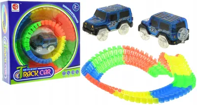 Produktbild von Cars Magic Tracks Leuchtender Rennbahn mit Auto, 80 Teile