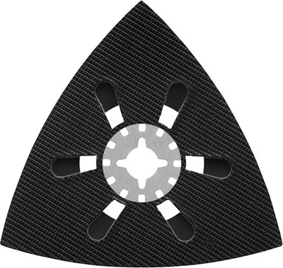 Imagen del producto de Hikoki 782791: Placa de soporte con sistema Starlock para herramientas multifunción, 93 mm, triangular