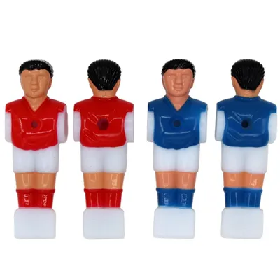 Produktbild von 4 Pcs Kunststoff Tabletop Fußball Player Fußball Player Fußball Spiele Mini Humanoiden Puppe