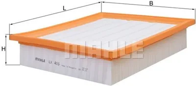 Produktbild von Luftfilter KNECHT LX 405 für VW Golf IV Schrägheck (1J1) Filtereinsatz