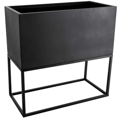 Produktbild von VIVANNO Pflanztrog Fiberglas MAXI UP Kasten, Anthrazit matt - 80x40x80 cm