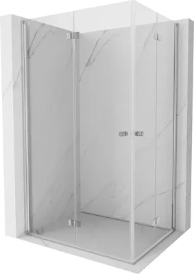 Produktbild von Mexen Mist-F Duo faltbare Duschkabine 120 x 90 cm, transparent, Chrom - 8A6-120L-090P-01-00
