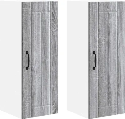 Obrázek produktu pro Nástěnná skříňka LUCCA 2 pcs Šedá sonoma 30 x 31 x 80 cm
