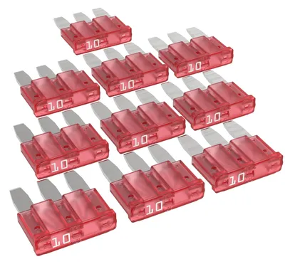 Micro 3 Flachsteck-Sicherungen 10 A rot, 10 Stk., ISO 8820-13