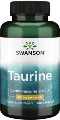 Produktbild von SWANSON Taurin 500 mg, 100 Kapseln.