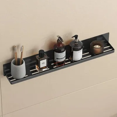 Produktbild von doporro Gewürzregal Magnetisch, Gewürz Organizer, Magnetic Küchenregal für Kühlschrank, Duschablage ohne Bohren Badezimmer Organizer Schwarz Reglo-01