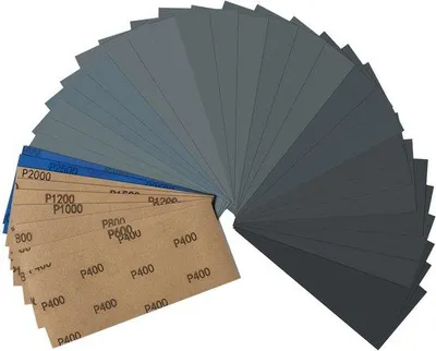 Produktbild von Schleifpapier Set 36 Stück - Nass und Trocken, Fein für Auto, Metall, Holz, Lackierte Wände und Glas