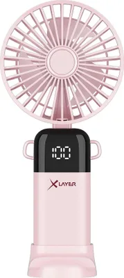 Immagine prodotto di Ventilatore portatile pieghevole e ricaricabile Xlayer con supporto per smartphone