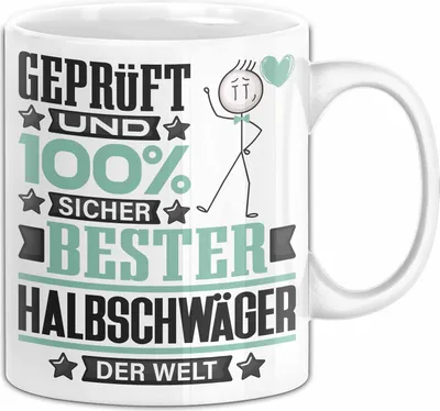 Produktbild von Halbschwäger Geschenk Lustiger Spruch für Halbschwäger Geschenkidee Bester Halbschwäger Der Welt (Weiß)