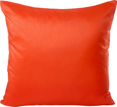 Produktbild von Kissenhülle Wildseide Optik uni 50x50 cm orange dunkel