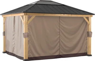 Produktbild von Vorhang für Sunjoy Zedernholz Gazebo 336cm x 394cm