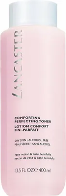Zdjęcie produktu dla Lancaster Comforting Perfecting Toner, Tonik oczyszczający, Kobiety, Uniwersalne, Nawilżający, Zmiękczający, Butelka, AQUA/WATER/EAU, BUTYLENE GLYCOL, PARAFFINUM LIQUIDUM/MINERAL OIL/HUILE MINERALE, 1,2-HEXANEDIOL,...