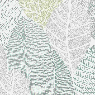 Produktbild von Vliestapete 867114 Tapete Botanical Dschungel 53 x 1005 cm Rasch Symphony Blau Weiß