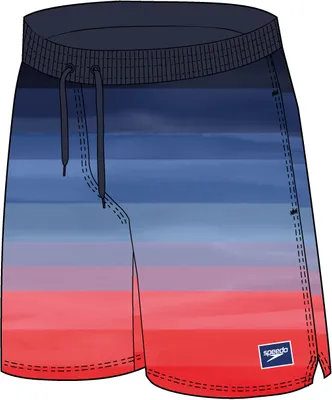 Produktbild von Speedo Print Redondo Edge Volley 17 4 1529 Peacoat 19-3920 Tcx L