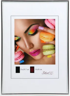 Produktbild von Ideal Life Kunststoff Bilderrahmen Wanddeko Collage Poster Bilder Foto Rahmen - Farbe: Silber | Format: 13x18