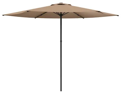 Image de Parasol de jardin vidaXL 300 x 300 cm en polyester, carré, taupe