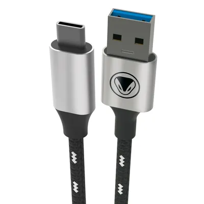 Produktbild von Snakebyte SB916090, 2 m, USB C, USB A, USB 3.2 Gen 2 (3.1 Gen 2), Schwarz, Weiß