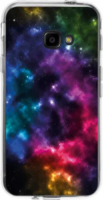 Produktbild von PhoneNatic Case kompatibel mit Samsung Galaxy Xcover 4 / 4s Silikon-Hülle Space Nebula M8