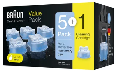 Obrázek produktu pro Braun CCR5 + 1, Modrá, Plast, geschikt voor alle Braun Clean&Charge reinigingsstations, Irsko, 1,19 kg, 135 mm