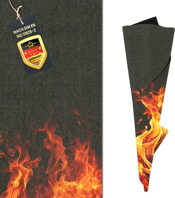 Produktbild von FireMat GreenSilk Edition 18x18cm. Feuerfeste Unterlage - Rutschfest beschichtet. Brandschutzunterlage für Elektrogeräte.